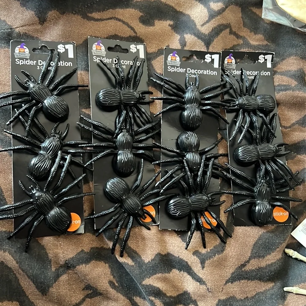 NWT 15pc Spider Variety Decorations/stem learning